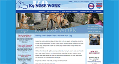Desktop Screenshot of k9nosework.com